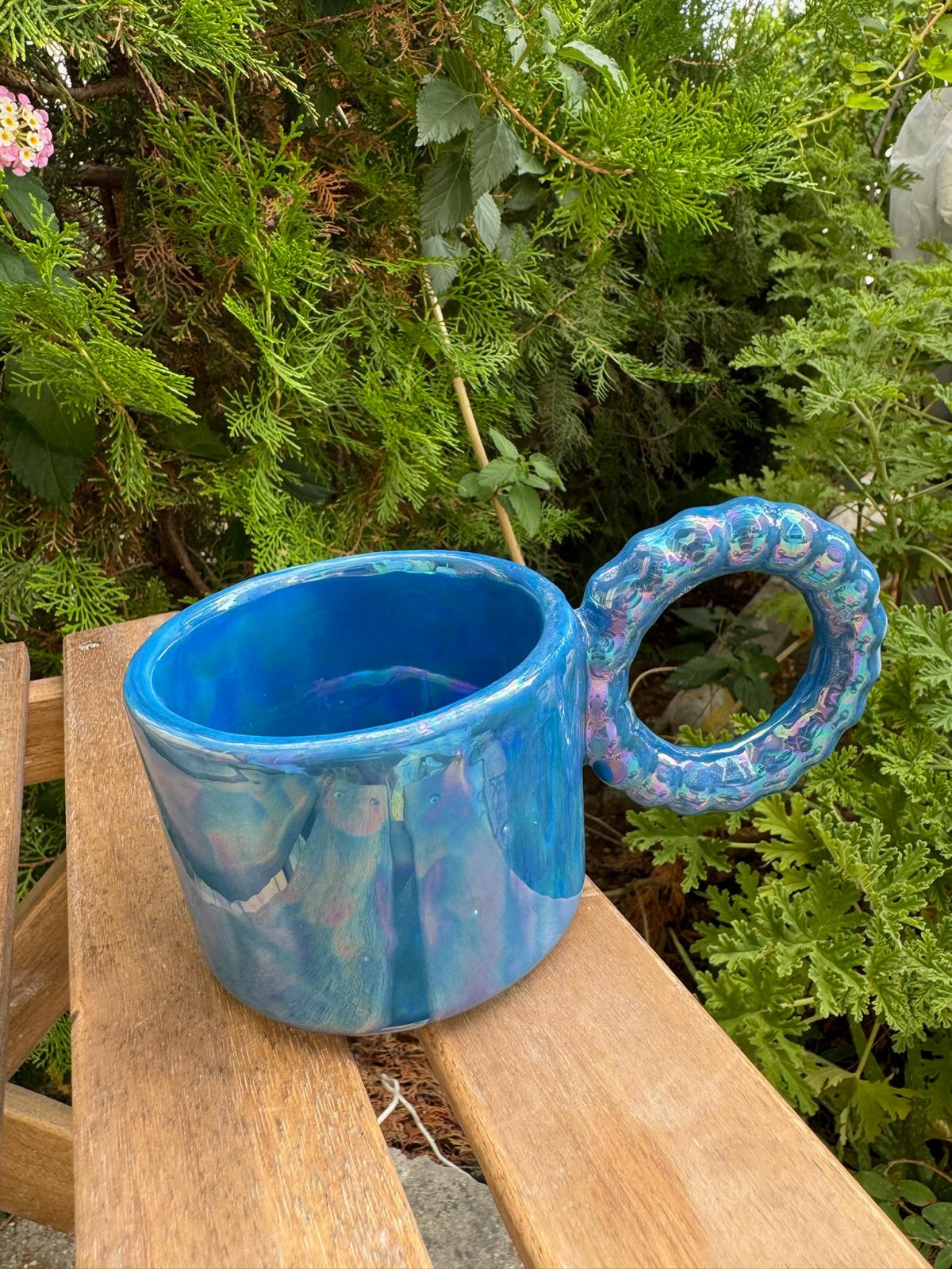 Monica - Sedefli Seramik Bardak